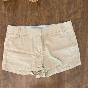 JCrew Khaki Chino Shorts. Size 8.
